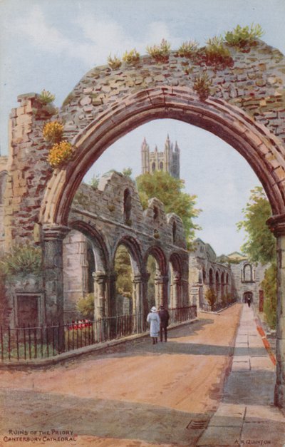 Ruinen des Priorats, Kathedrale von Canterbury von Alfred Robert Quinton